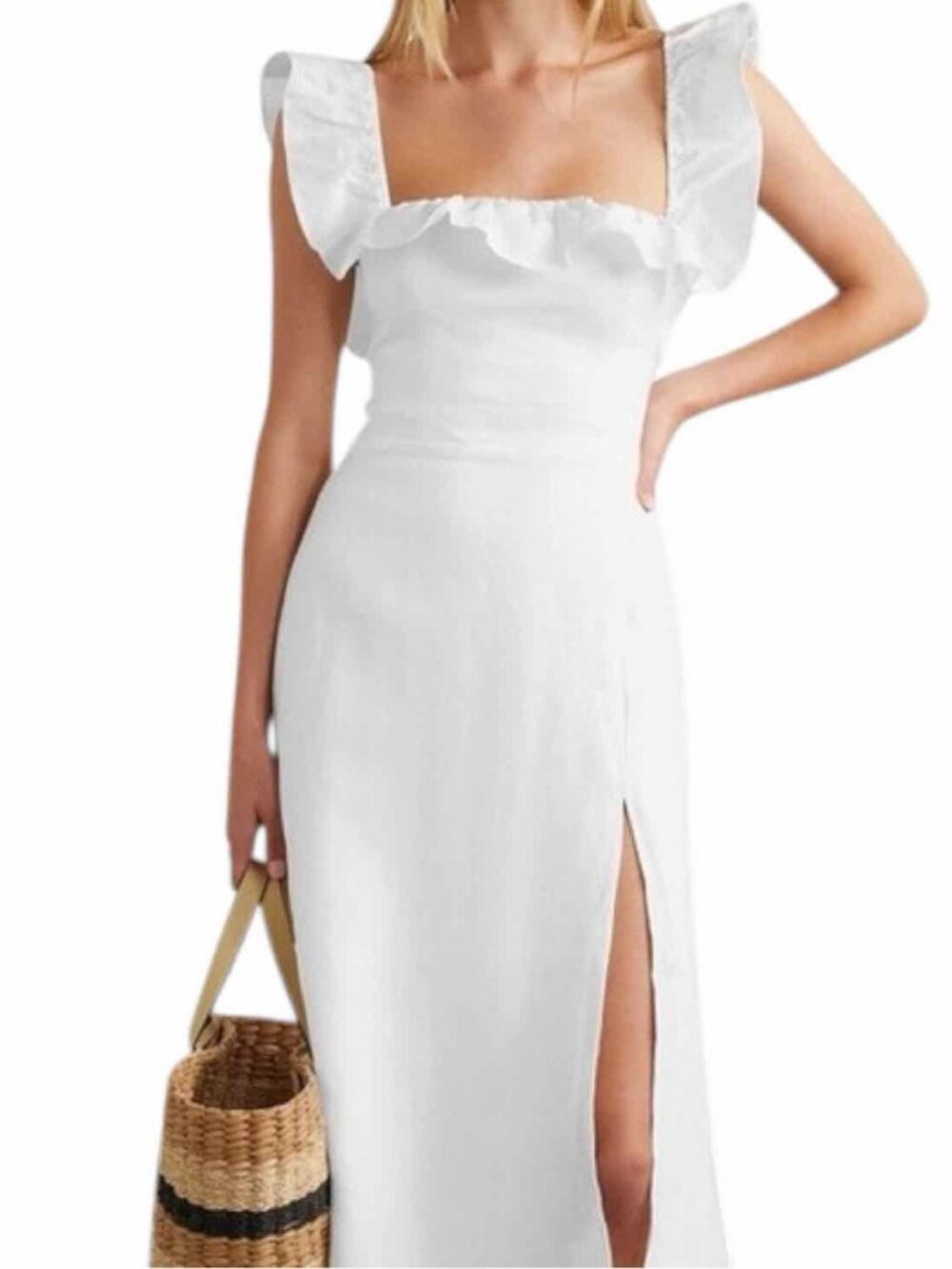 Reformation White Size 2 Dress